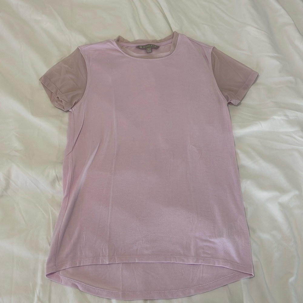 Athleta Mesh Sleeve T-Shirt